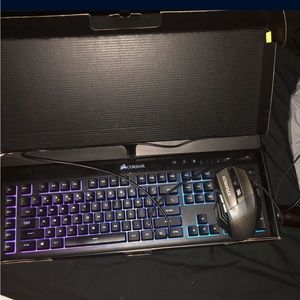 Gaming keyboard and mouse